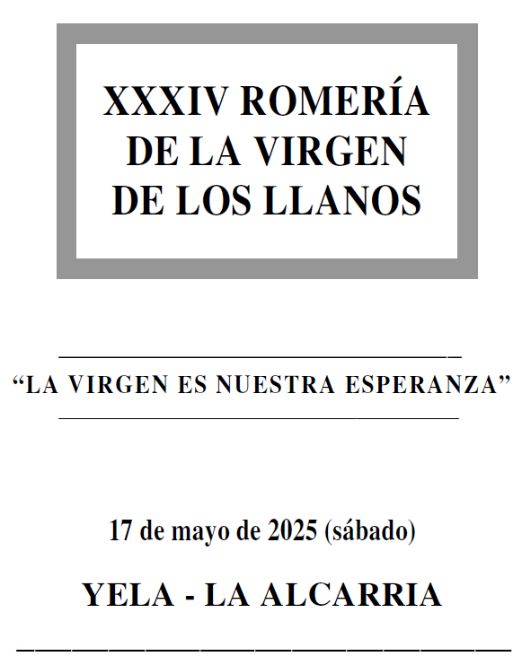 Romería de la Virgen de los Llanos 2025 Romería de la Virgen de los Llanos 2025